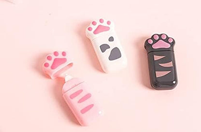 6 Pcs/pack Kawaii Cat Claw Paw Magic Decorative Plastic Correction Tapes Corrector Diary Stationery Office School Supply Gift