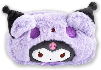 Cute Kawaii Plush Zipper Pencil Case, Used for Office Supplies, Stationery Storage and Cute Anime Cosmetic Bag